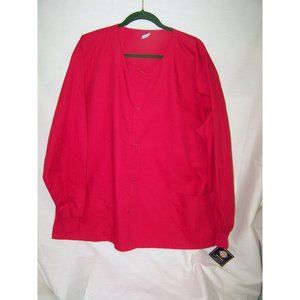 Dickies Medical Uniform Top Red 2XL Smock NWT